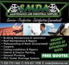 SMDA Maintenance - Roof Rubberizing, Waterproofing, Liquid rubber, Painting, Roof Repairs, Roof leak repairs Richards Bay Central Roof water proofing