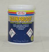 Rainproof is a Modified Acrylic Emulsion Rainproof is a waterproofing paint if used as liquid membrane