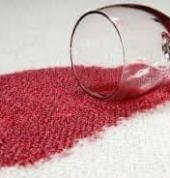 Red wine stains removal