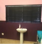 Installation of Blinds, washing basin and Sink