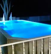 night view... pool construction