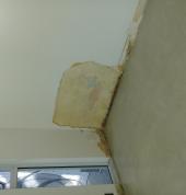 Water proofing and reskimming the wall