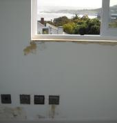 Plugs installation and repairs on window sill.