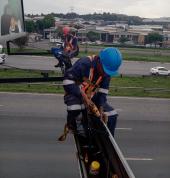 Billboard Solar Lighting Installation