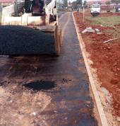 asphalt paving installation at a public school in Gauteng