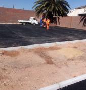 asphalt paving installation at a commercail property car-park