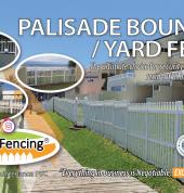 Ultimate boundary security PVC palisade fencing, ideal for Commercial Complexes, shopping malls, residential homes etc.