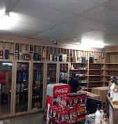 Blue bottle desplay in Kempton park