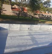 3. Painted the roof with silver paint