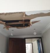 1. Repairing the ceiling which was damaged by water leaks.