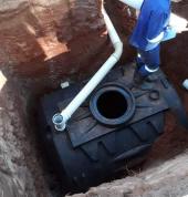 Septic tank installation