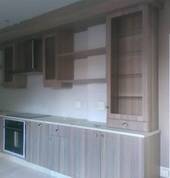 newly renovated kitchen cupboards and ceasarstone top