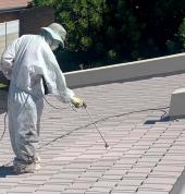 Spray Coating of roofs