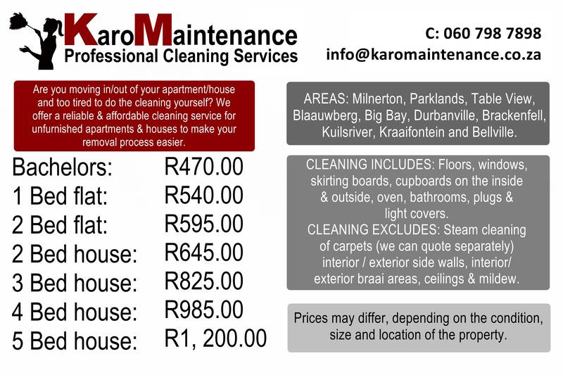 KaroMaintenance Cleaning Contractors & Services Homeimprovement4U
