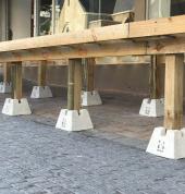Use on any surface! Deck built outside restaurant in Cape Town