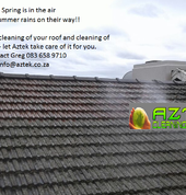 Aztek roof pressure cleaning