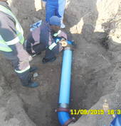 our guys fixing municipality pipes