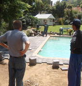 Pool paving