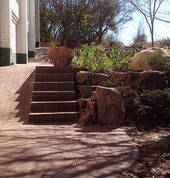 Wheel chair ramp in Corobrick paving