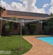 4 meters galvanized steel rotating with 4arms and 7 lines cost R3500 supply and install plus 5years guarantee