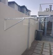 1.5 meters galvanized steel fold down with 8 lines cost R1450  supply and install plus 5years guarantee