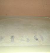 Fridge top after cleaning