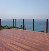 Balau Deck with Stainless Steel and Balau Balustrade
