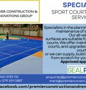 Specialist sports court installation & surfacing services