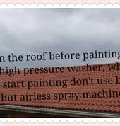 High pressure cleaning before spray painting