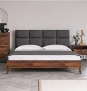 The Chicago Upholstered headboard from StrohBerry is an elegantly-crafted homage to Mid-Century Modern design. It features an eye-catching channel tuft and stands on solid wood legs. https://www.lavishnest.biz