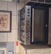 Freestanding stove installed