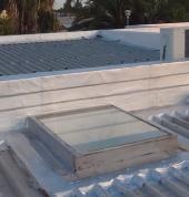 Roof glass waterproofing