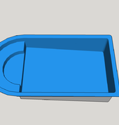 Opal Classic splash pool with Jacuzzi seating arrangement. Depth slopes from 1m to 1.3m