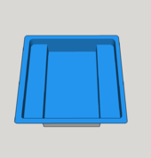 Tiger’s Eye Square pool with seats on both ends facing each other. Very sociable. Fitted with 6 jets (3 per seat). Stunning little pool and one of our top sellers.