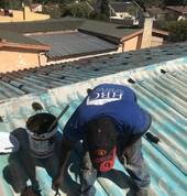 Roof screws waterproofing.