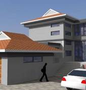 High end 2 storey residential dwelling on steep gradient