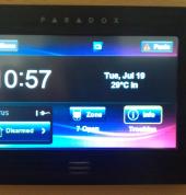 Touch Alarm Control Panel up to 192 Zones 8 Areas