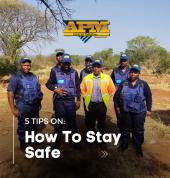 Officers at the Mine site