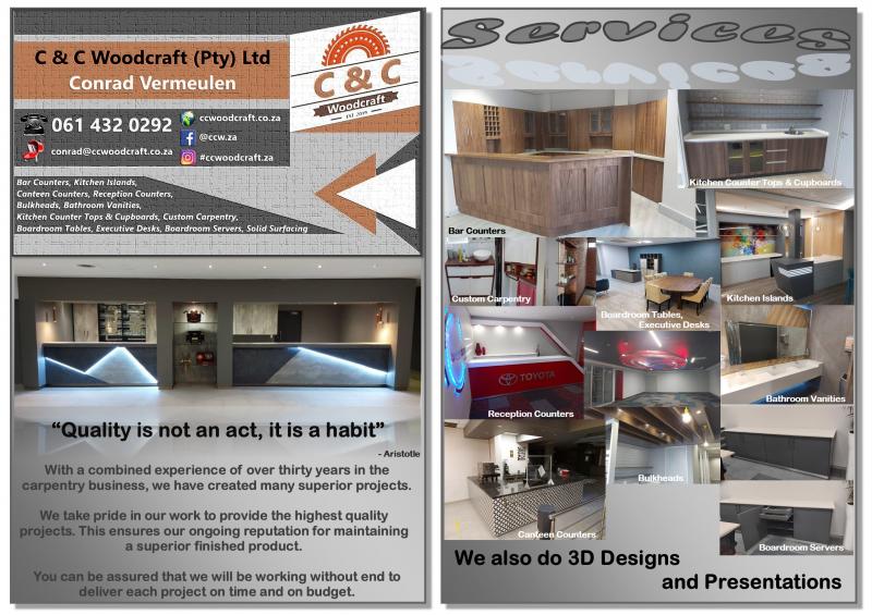 C & C Woodcraft (Pty) Ltd Kitchen Cupboards & Countertops