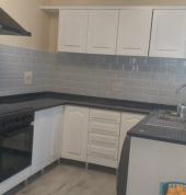 Kitchen cupboards installed