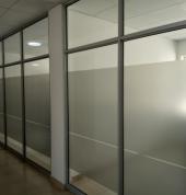 glass aluminium office partition