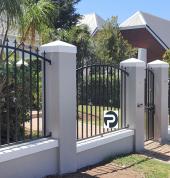 Arched steel balustrades