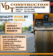 Asphalt and Paving Experts - VDT Construction