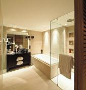 Interiors, bathrooms, kitchens