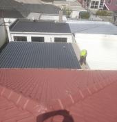 Here we did ibr colour bond roof just fitting last sheet in Rylands, Athlone.