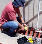 Insalling bait stations for Rodents.