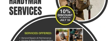 10% Discount on Labour cost for July Sunningdale Handyman Services