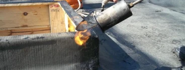 Torch on waterproofing roof repairs