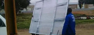 Aluminium natural silver I installed  in Alberton