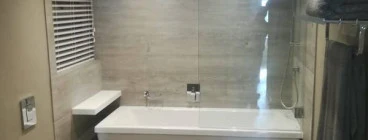 Bathroom reno from empty room & much more to view visit my website www.atomicplumbing.co.za